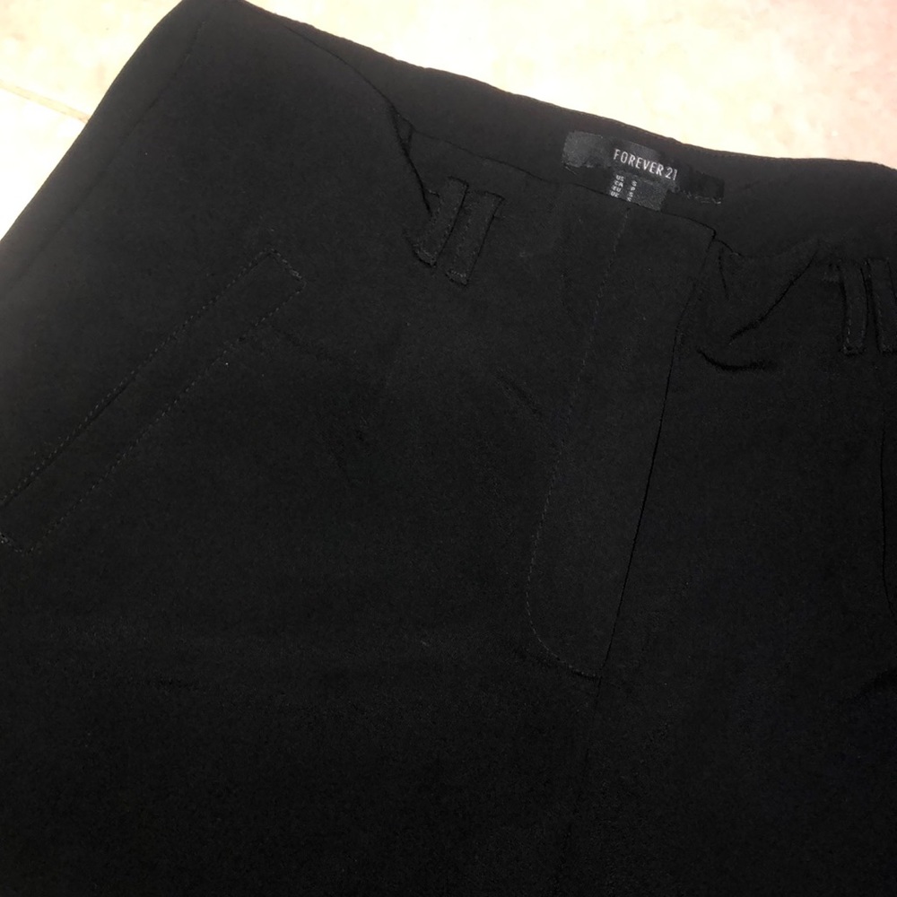 Silky black shorts